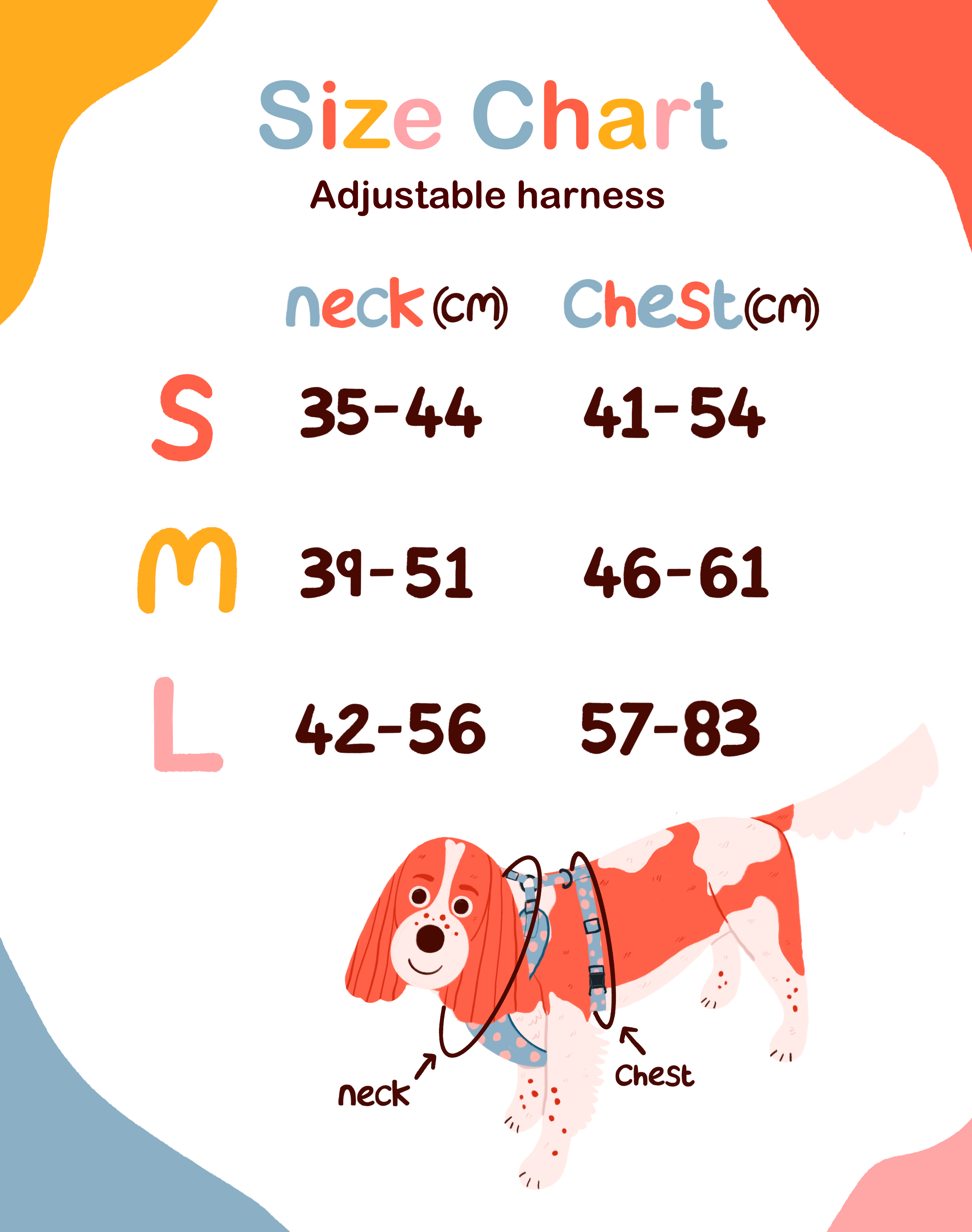 Dogs Under the Sea - Adjustable harness and lead