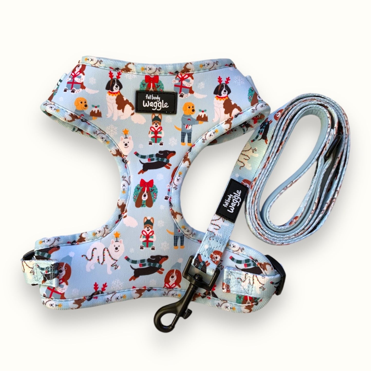 Christmas Pups - Adjustable harness and lead