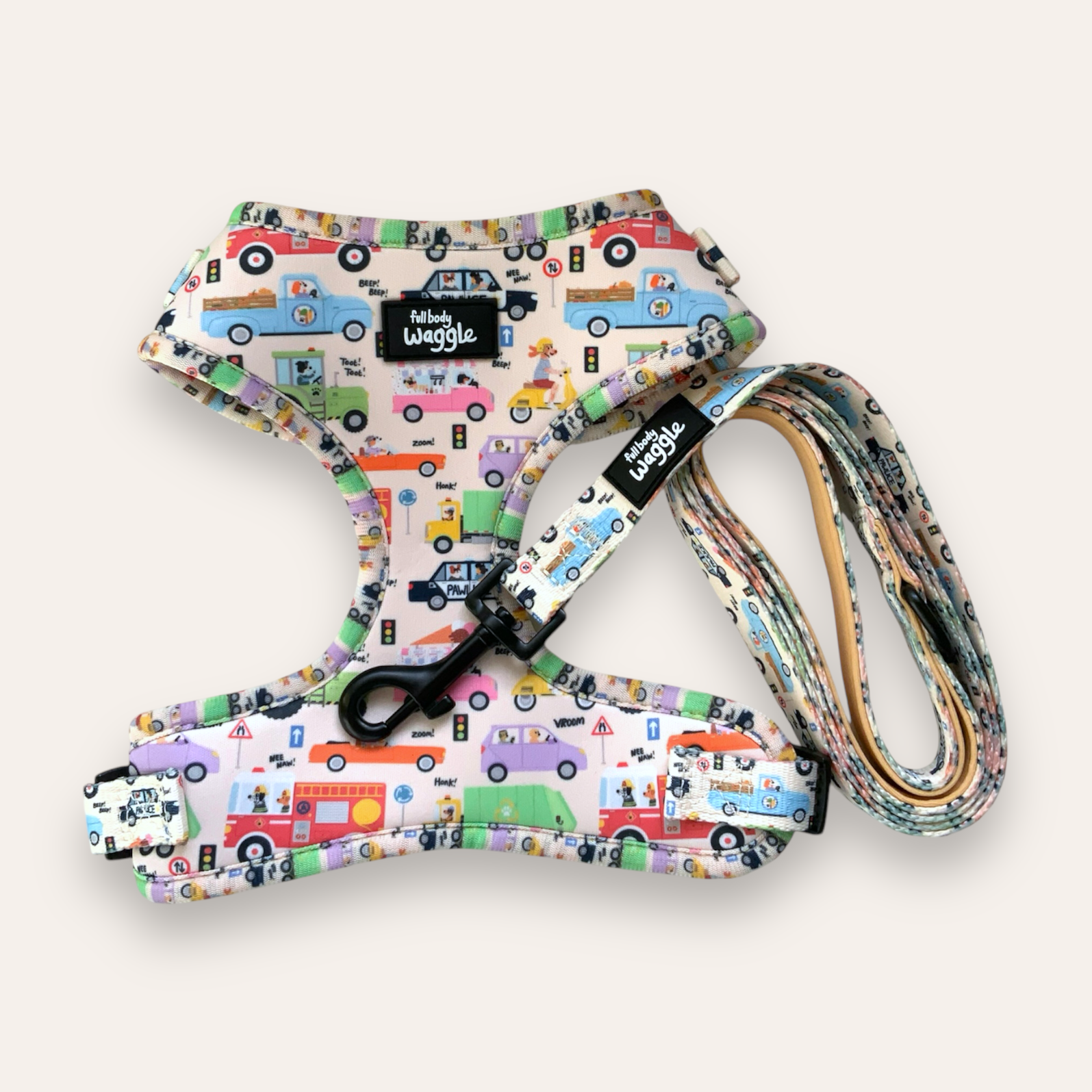 Dogs on the Road - Adjustable harness and lead