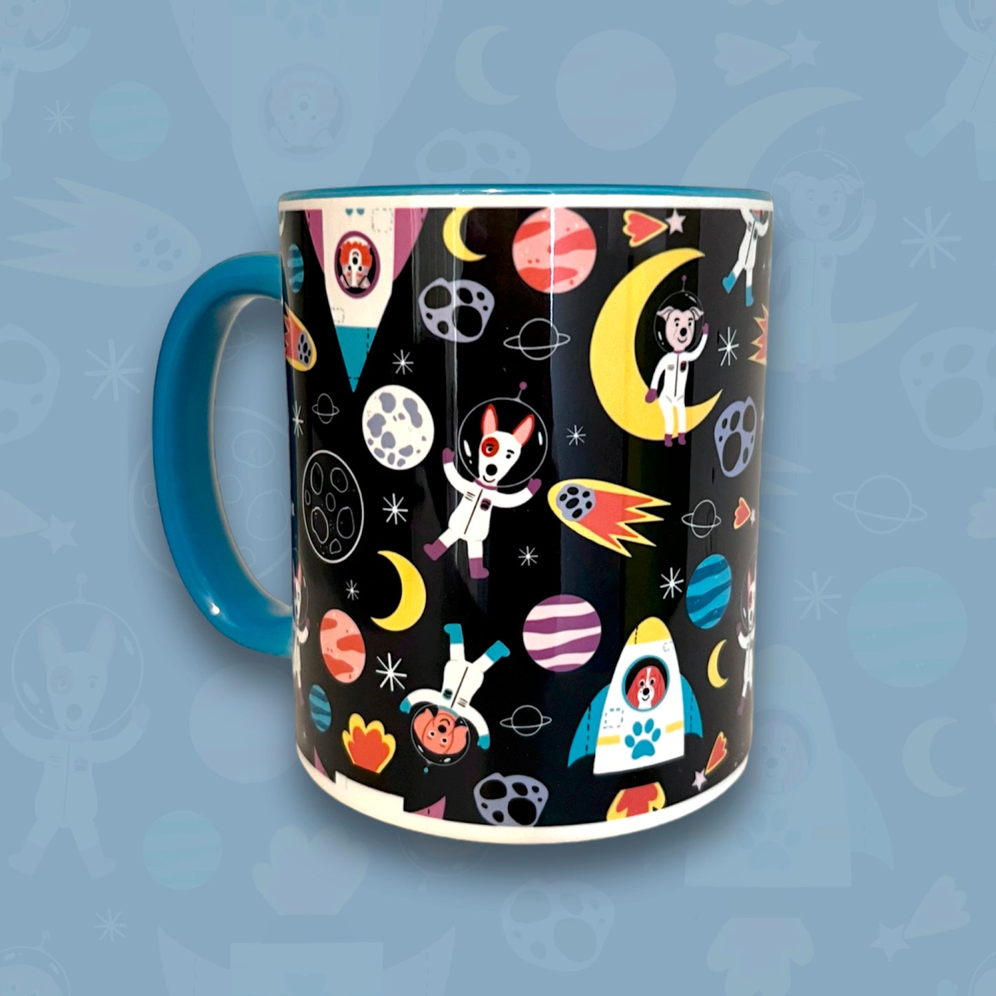 Space Pups ceramic mug