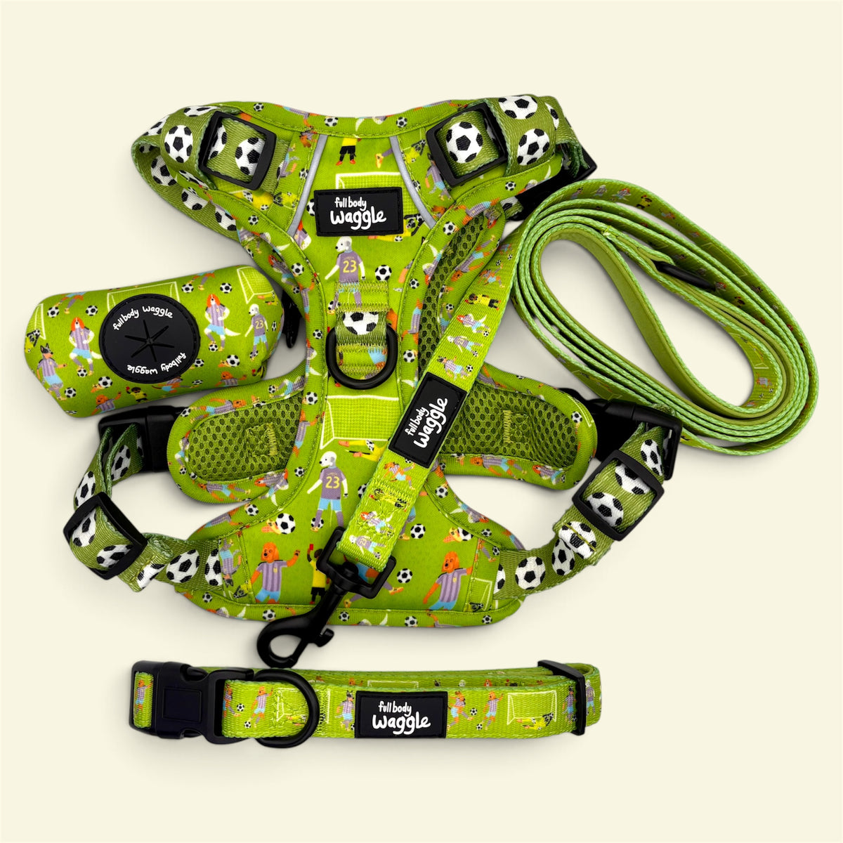 Football Pups - Adjustable Tough Style Harness full set