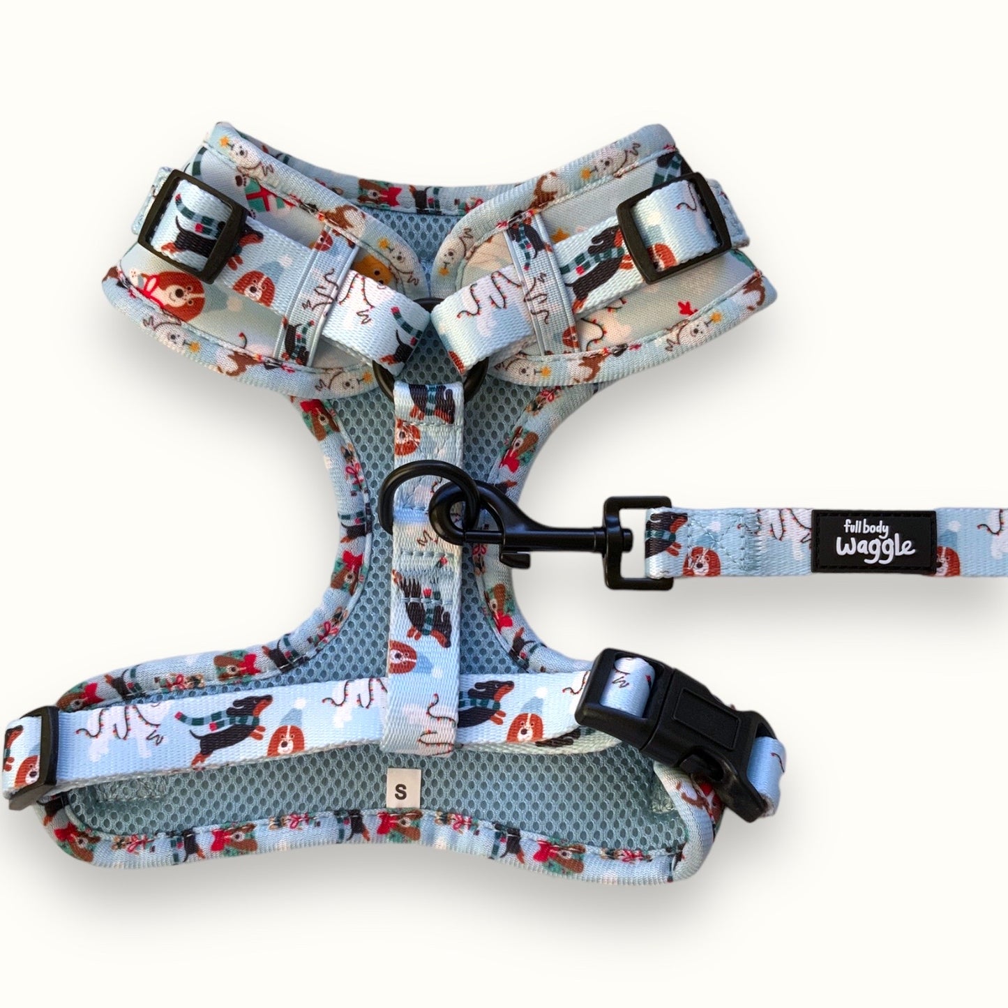 Christmas Pups - Adjustable harness and lead