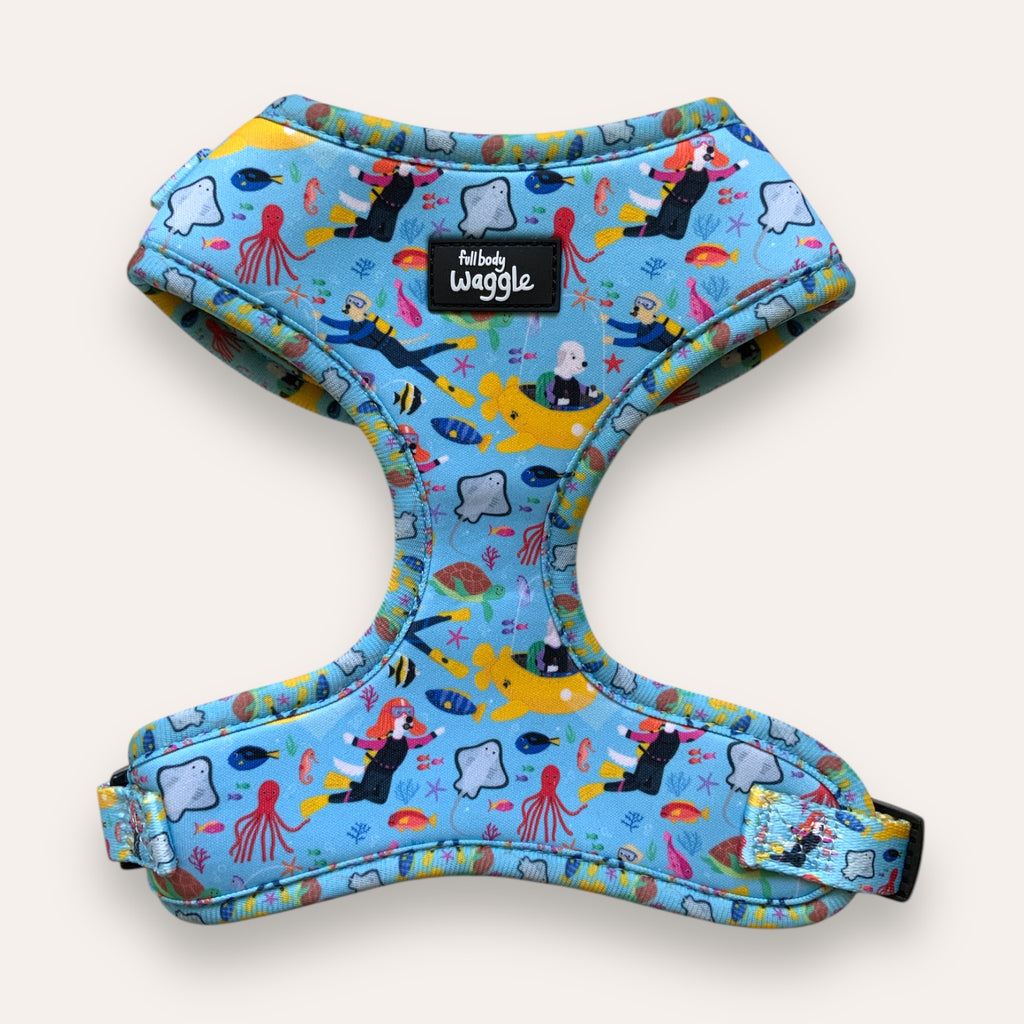 Dogs under the sea - adjustable harness