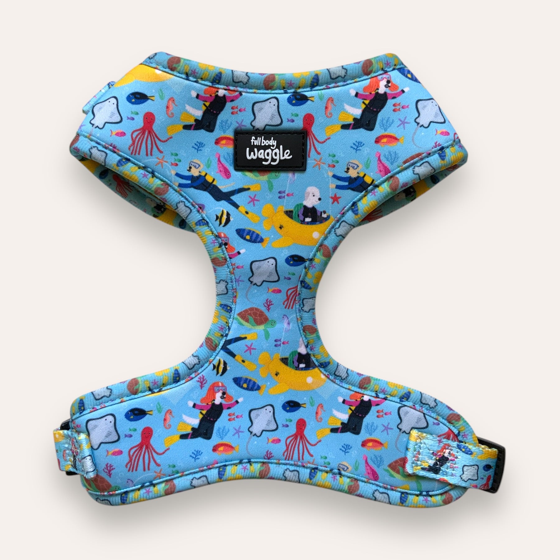Dogs under the sea - adjustable harness