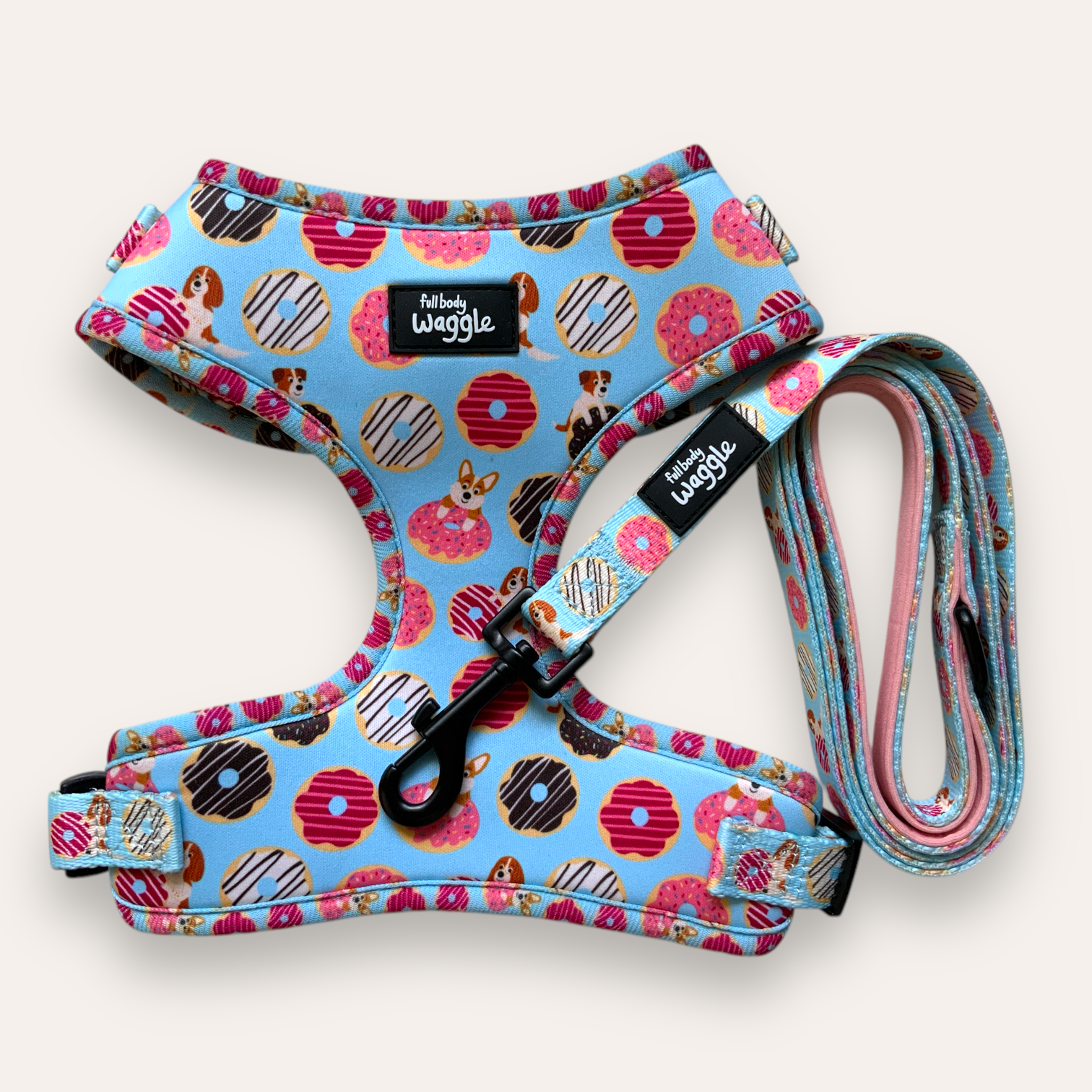 Doughnut Pups - Adjustable harness and lead