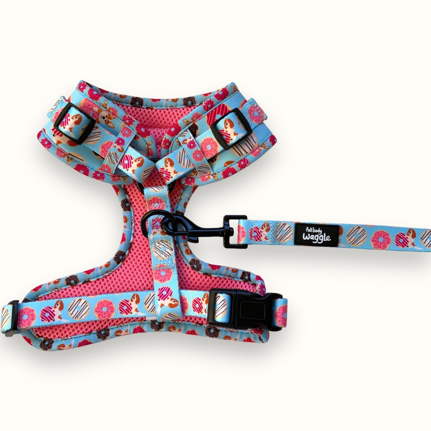 Doughnut Pups - Adjustable harness and lead