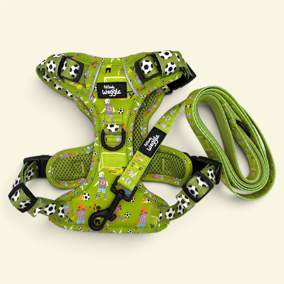 Football Pups - Adjustable tough style harness and lead
