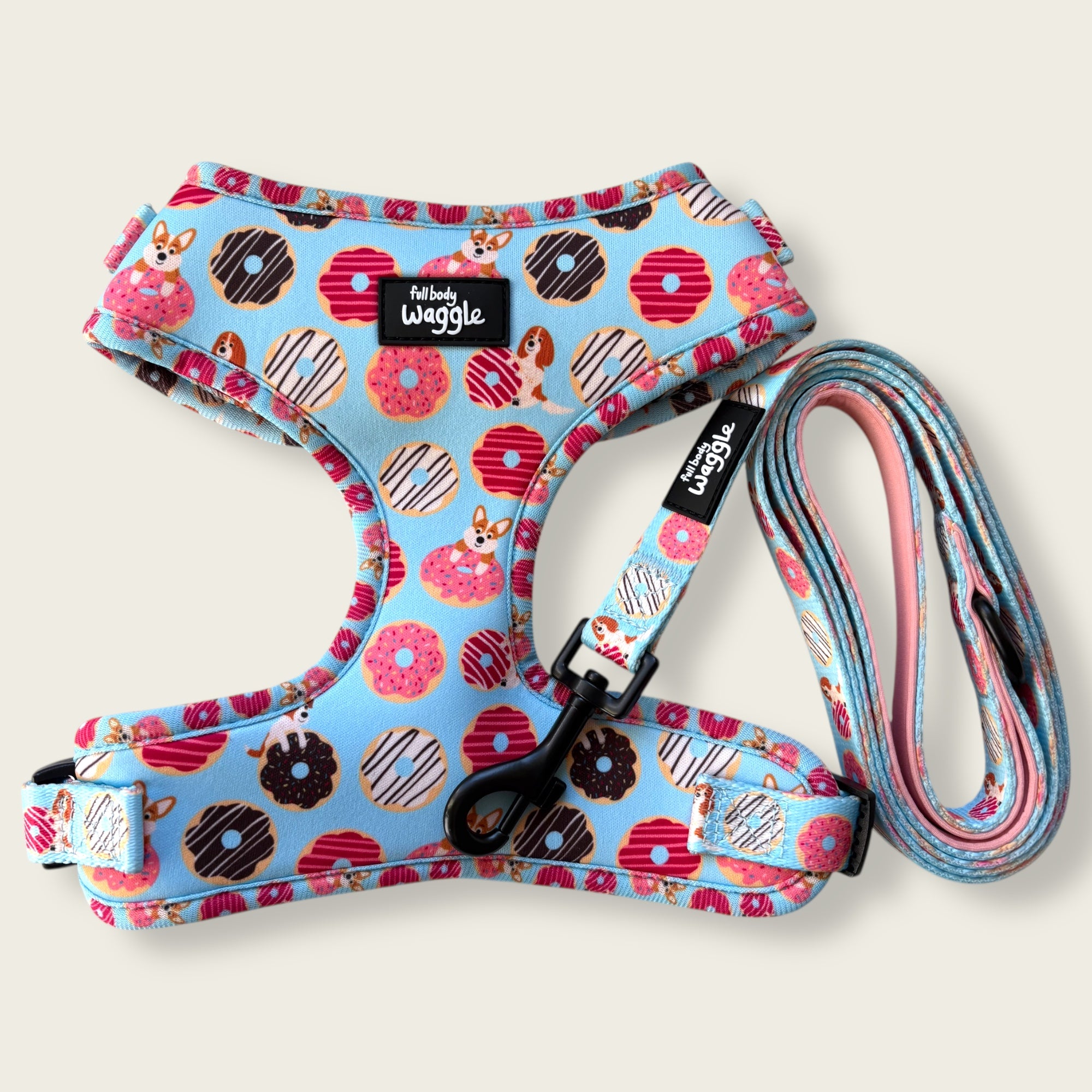 Doughnut Pups - Adjustable harness and lead